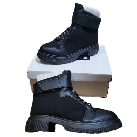 BAMBOO Black High-Top Sneakers NWT - Picture 4 of 8